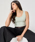 Light Green Rib Cami Top